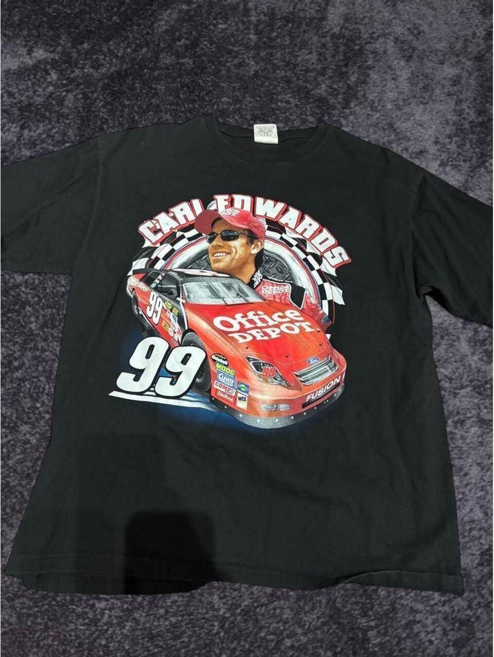 Black Carl Edwards 99 graphic tee 🏁🖤